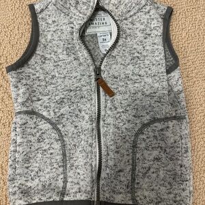 Carter's Heather Gray Toddler Zip Vest
